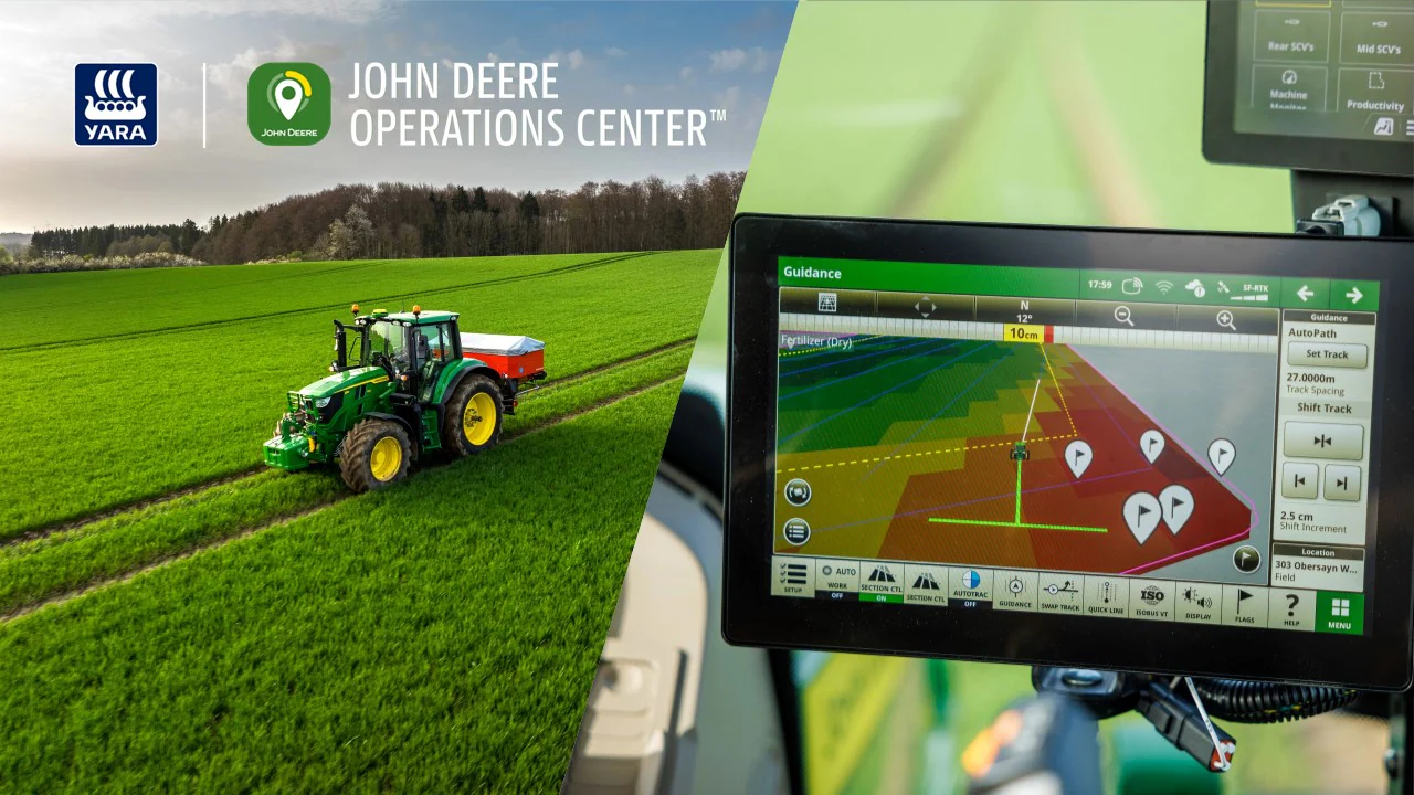 yara atfarm ja john deere operations center
