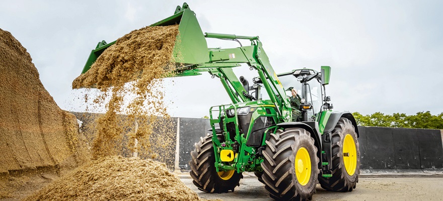 John Deere tutvustab uusi 665R ja 685R esilaadureid suurtele 6R traktoritele