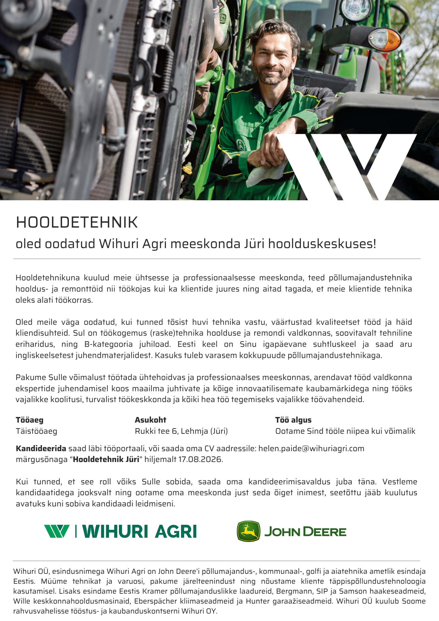 Wihuri Agri meeskond