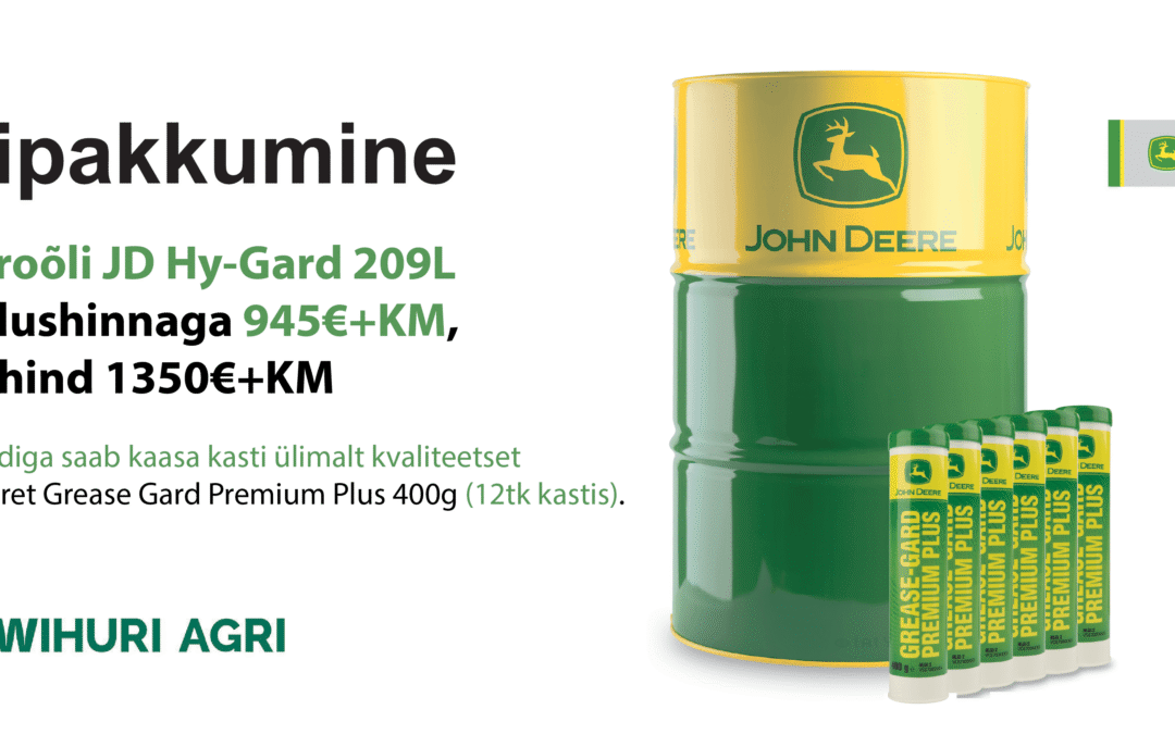 John Deere-i HyGard hüdroõli sooduspakkumine